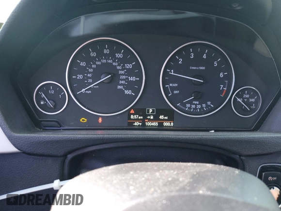 2018 BMW 3 Series 320i with VIN WBA8E1G51JNU91823, listed as a Copart auction lot 46273865 with 100,465 mi miles and Salvage Title. Bid and sale history available at carsss.com. Image 9.