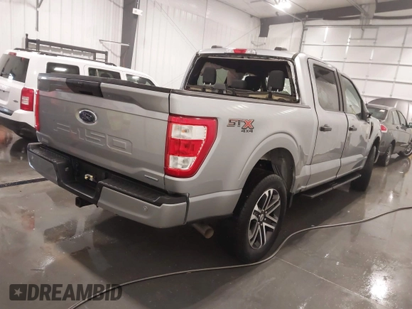 2023 Ford F-150 XL with VIN 1FTEW1EP6PFA97955, listed as a IAAI auction lot 41323417 with 39,440 mi miles. Bid and sale history available at carsss.com. Image 4.