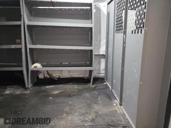 2021 Ford Transit Cargo with VIN 1FTBR2CG2MKA40366, listed as a Copart auction lot 48967855 with 81,030 mi miles and Salvage title. Bid and sale history available at DreamBid. Image 11.
