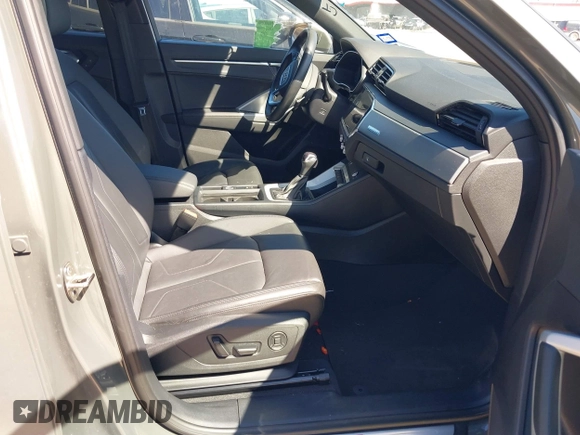2023 Audi Q3 S line Premium with VIN WA1DECF36P1129512, listed as a IAAI auction lot 41722138 with 36,978 mi miles and . Bid and sale history available at DreamBid. Image 5.