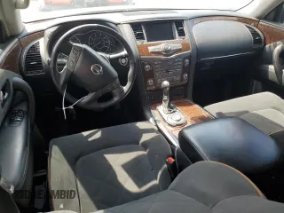 2018 Nissan Armada SV with VIN JN8AY2ND3J9050882, listed as a Copart auction lot 57383364 with 138,342 mi miles and Salvage Title. Bid and sale history available at carsss.com. Image 8.