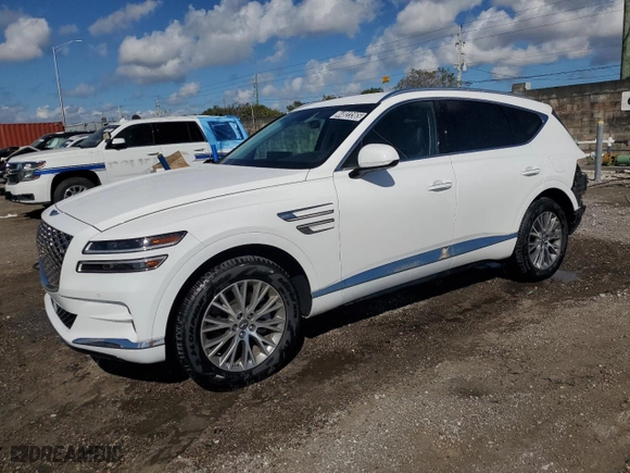 2024 Genesis GV80 with VIN KMUHBDSB4RU207755, listed as a Copart auction lot 44823365 with 16,707 mi miles and Clean Title. Bid and sale history available at carsss.com. Image 1.
