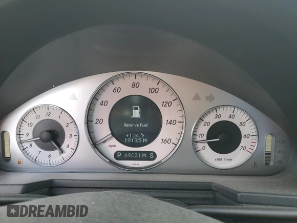 2008 Mercedes-Benz E-Class Sport 5.5L with VIN WDBUF72X68B262669, listed as a Copart auction lot 65993954 with 69,021 mi miles and Salvage Title. Bid and sale history available at carsss.com. Image 9.