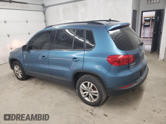 2017 Volkswagen Tiguan S with VIN WVGBV7AX8HW501835, listed as a Copart auction lot 58415625 with 117,017 mi miles and Clean title. Bid and sale history available at DreamBid. Image 2.