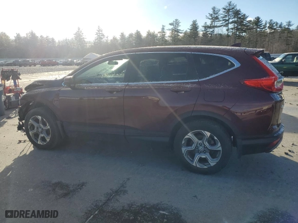 2019 Honda CR-V EX with VIN 2HKRW2H56KH676251, listed as a Copart auction lot 82765654 with 122,196 mi miles and Salvage Title. Bid and sale history available at carsss.com. Image 2.