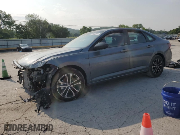 2024 Volkswagen Jetta Sport with VIN 3VWAM7BU8RM064280, listed as a Copart auction lot 59132845 with 4,439 mi miles and Salvage title. Bid and sale history available at DreamBid. Image 1.