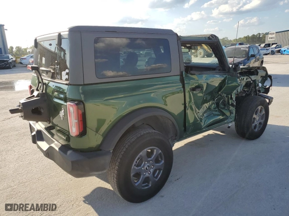 2024 Ford Bronco Big Bend with VIN 1FMDE7AH7RLA34833, listed as a Copart auction lot 72586034 with 5,890 mi miles and Salvage Title. Bid and sale history available at carsss.com. Image 3.