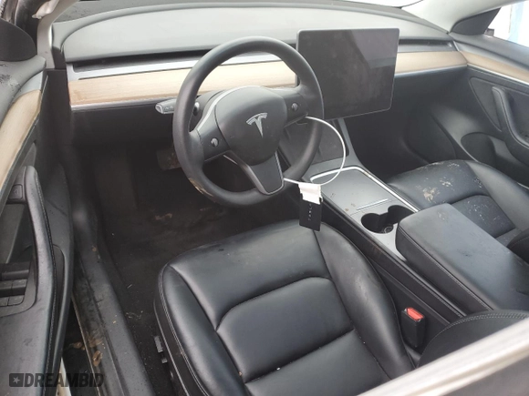 2022 Tesla Model 3 with VIN 5YJ3E1EA3NF368705, listed as a Copart auction lot 48036325 with 0 mi miles and Salvage Title. Bid and sale history available at carsss.com. Image 8.