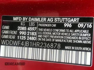 2017 Mercedes-Benz C 300 с VIN WDDWF4JB1HR236878, выставлен на аукционе IAAI как лот 42394056 с пробегом 67 243 миль миль и . История ставок и продаж доступна на DreamBid. Изображение 9.