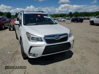 2015 Subaru Forester XT Touring with VIN JF2SJGUC4FH452824, listed as a Copart auction lot 56219615 with 127,328 mi miles and Salvage title. Bid and sale history available at DreamBid. Image 14.
