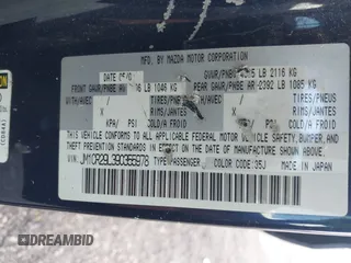 2009 Mazda 5 Sport with VIN JM1CR29L390355978, listed as a IAAI auction lot 41609117 with 118,588 mi miles and . Bid and sale history available at DreamBid. Image 9.