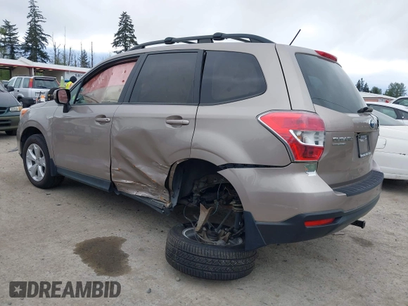 2015 Subaru Forester 2.5i Premium with VIN JF2SJAFC0FH559041, listed as a IAAI auction lot 42140633 with 126,513 mi miles. Bid and sale history available at carsss.com. Image 3.