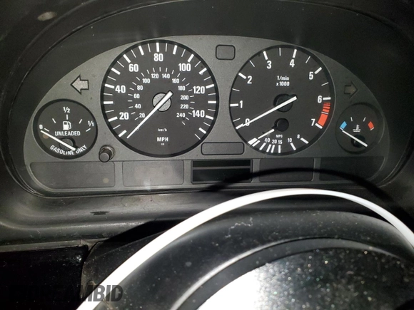 2001 BMW 5 Series 525iAT with VIN WBADS43461GD84053, listed as a Copart auction lot 45722195 with 0 mi miles and Salvage Title. Bid and sale history available at carsss.com. Image 9.