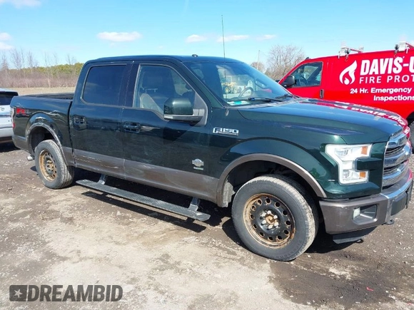 2015 Ford F-150 XLT with VIN 1FTEW1EGXFFC82332, listed as a IAAI auction lot 41922481 with 127,656 mi miles. Bid and sale history available at carsss.com. Image 1.