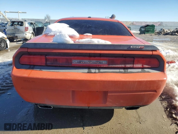 2010 Dodge Challenger SRT-8 with VIN 2B3CJ7DW9AH200908, listed as a Copart auction lot 87936325 with Not provided miles and Salvage title. Bid and sale history available at DreamBid. Image 6.