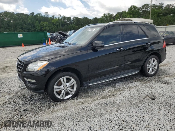 2014 Mercedes-Benz M 350 with VIN 4JGDA5JBXEA283502, listed as a Copart auction lot 60438895 with 113,798 mi miles and Salvage title. Bid and sale history available at DreamBid. Image 1.
