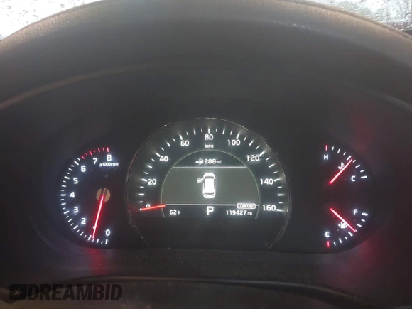 2019 Kia Sorento EX Sport V6 with VIN 5XYPH4A54KG493932, listed as a IAAI auction lot 41923939 with 119,427 mi miles. Bid and sale history available at carsss.com. Image 7.