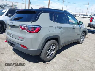 2022 Jeep Compass Trailhawk с VIN 3C4NJDDB2NT224046, выставлен на аукционе IAAI как лот 42086536 с пробегом 40 230 миль миль и . История ставок и продаж доступна на DreamBid. Изображение 4.
