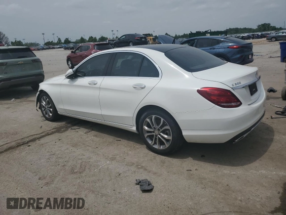 2015 Mercedes-Benz C 300 Luxury with VIN 55SWF4KB2FU093109, listed as a Copart auction lot 56883575 with 117,687 mi miles and Salvage title. Bid and sale history available at DreamBid. Image 2.