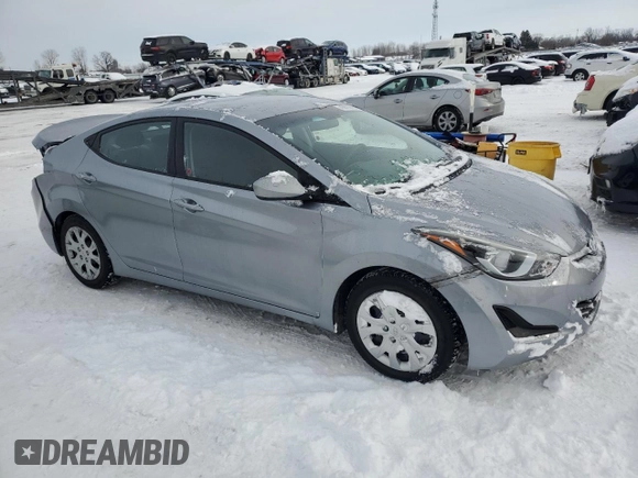 2016 Hyundai Elantra SE with VIN 5NPDH4AE5GH670880, listed as a Copart auction lot 45623825 with 108,825 mi miles and Clean title. Bid and sale history available at DreamBid. Image 4.