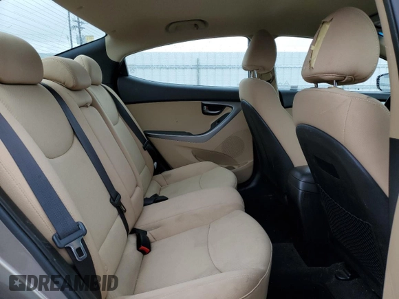 2013 Hyundai Elantra GLS with VIN 5NPDH4AE3DH342353, listed as a Copart auction lot 59496535 with 127,399 mi miles and Salvage title. Bid and sale history available at DreamBid. Image 10.