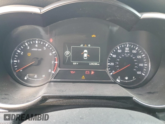 2014 Kia Optima SXL Turbo with VIN 5XXGR4A6XEG322276, listed as a Copart auction lot 52134355 with 124,194 mi miles and Clean Title. Bid and sale history available at carsss.com. Image 9.