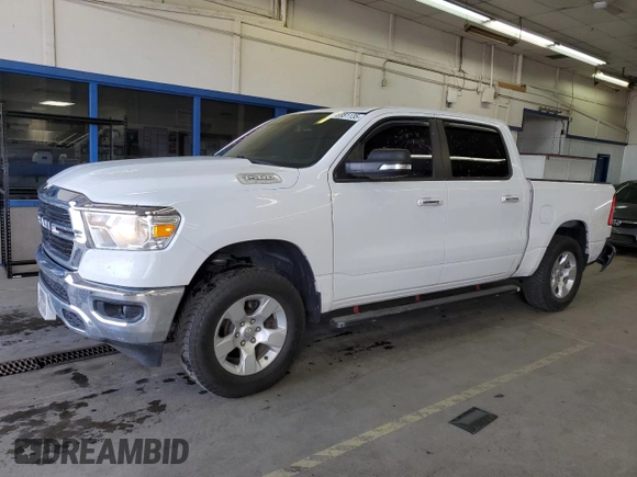 2019 Ram 1500 Big Horn with VIN 1C6SRFFT5KN708244, listed as a Copart auction lot 56981135 with 86,903 mi miles and Salvage title. Bid and sale history available at DreamBid. Image 1.