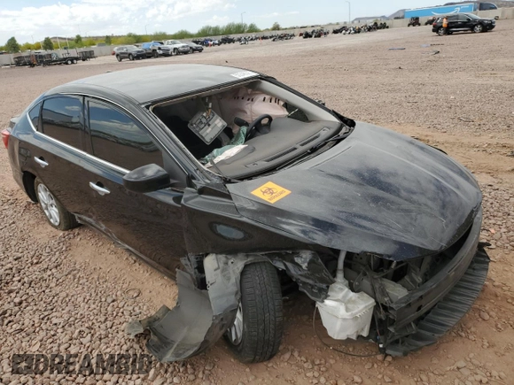 2019 Nissan Sentra SV with VIN 3N1AB7AP4KY453486, listed as a Copart auction lot 53346395 with Not Provided miles and Salvage Title. Bid and sale history available at DreamBid. Image 4.