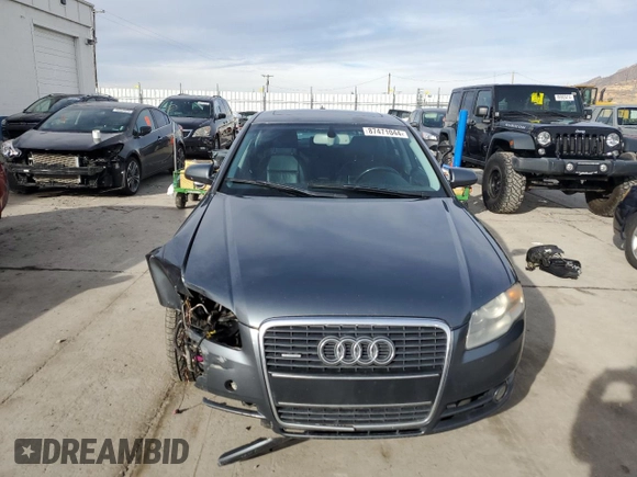2005 Audi A4 3.2L with VIN WAUDG78E35A545002, listed as a Copart auction lot 87471044 with 148,280 mi miles and Salvage Title. Bid and sale history available at carsss.com. Image 5.