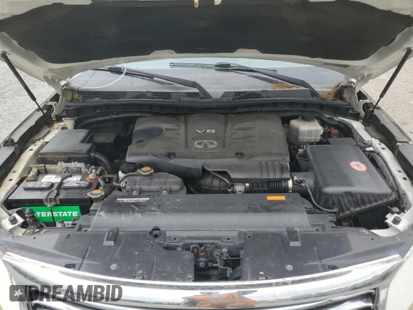 2012 Infiniti QX56 7-passenger with VIN JN8AZ2NFXC9515756, listed as a Copart auction lot 57978785 with Not provided miles and Salvage title. Bid and sale history available at DreamBid. Image 12.