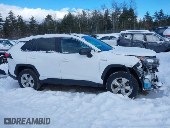 2021 Toyota RAV4 Hybrid LE with VIN 4T3LWRFV9MU047628, listed as a IAAI auction lot 41335589 with 36,748 mi miles. Bid and sale history available at carsss.com. Image 14.