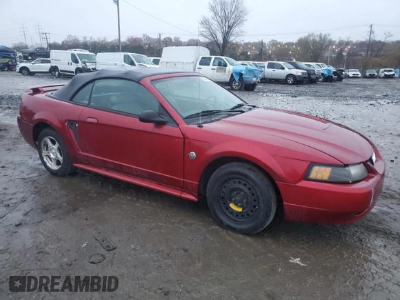 2004 Ford Mustang Deluxe with VIN 1FAFP44404F102515, listed as a Copart auction lot 82361014 with 65,383 mi miles and Salvage Title. Bid and sale history available at carsss.com. Image 4.
