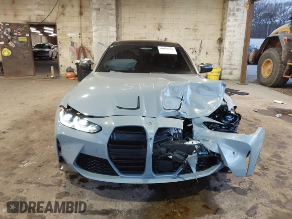 2023 BMW M3 Competition xDrive with VIN WBS43AY03PFP13218, listed as a IAAI auction lot 40936588 with 26,610 mi miles and . Bid and sale history available at DreamBid. Image 12.