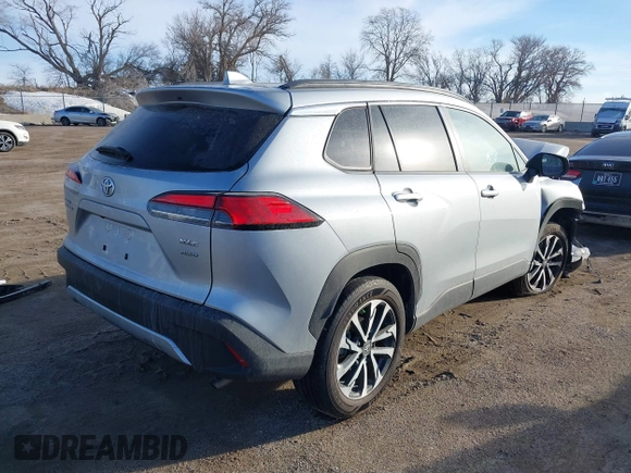 2024 Toyota Corolla Cross XLE with VIN 7MUDAABG0RV119925, listed as a IAAI auction lot 41763485 with 3,111 mi miles and . Bid and sale history available at DreamBid. Image 4.