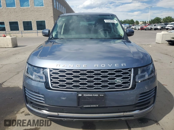 2019 Land Rover Range Rover HSE with VIN SALGS2SV8KA525147, listed as a Copart auction lot 63260595 with 47,219 mi miles and Salvage title. Bid and sale history available at DreamBid. Image 5.