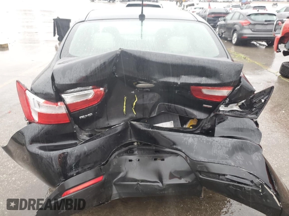 2014 Kia Rio LX with VIN KNADM4A35E6401373, listed as a Copart auction lot 47655755 with 117,500 mi miles and Salvage Title. Bid and sale history available at carsss.com. Image 6.