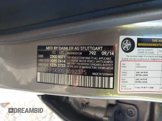 2015 Mercedes-Benz E 350 Sport with VIN WDDHF5KBXFB092315, listed as a IAAI auction lot 41881151 with 67,273 mi miles and . Bid and sale history available at DreamBid. Image 9.