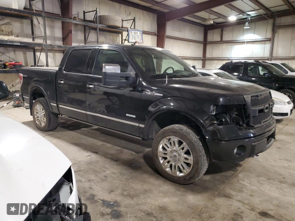 2012 Ford F-150 XL with VIN 1FTFW1ET9CFA96424, listed as a Copart auction lot 48671465 with 91,795 mi miles and Salvage Title. Bid and sale history available at DreamBid. Image 4.
