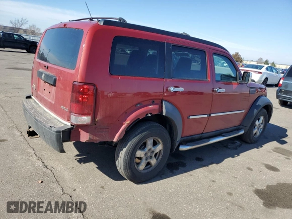 2007 Dodge Nitro SXT with VIN 1D8GU28K37W589333, listed as a Copart auction lot 50489415 with 210,797 mi miles and Salvage Title. Bid and sale history available at DreamBid. Image 3.