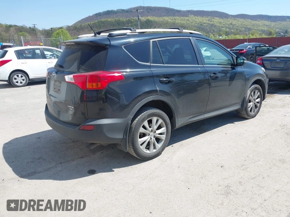 2014 Toyota RAV4 Limited with VIN 2T3DFREV4EW171961, listed as a IAAI auction lot 42091626 with 205,557 mi miles. Bid and sale history available at carsss.com. Image 4.