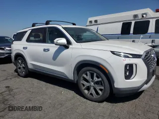 2021 Hyundai Palisade SEL z VIN KM8R44HE7MU222869, wystawiony jako Copart lot #58271175 z przebiegiem 84 943 mil mil oraz Szkoda całkowita • Salvage title. Historia ofert i sprzedaży dostępna na DreamBid. Obrazek 4.
