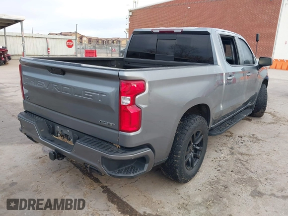 2021 Chevrolet Silverado 1500 RST with VIN 1GCUYEEL9MZ113053, listed as a IAAI auction lot 41486592 with 47,662 mi miles. Bid and sale history available at carsss.com. Image 4.