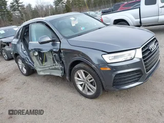 2018 Audi Q3 Premium Plus with VIN WA1JCCFS9JR019580, listed as a IAAI auction lot 41291020 with 64,434 mi miles. Bid and sale history available at carsss.com. Image 1.