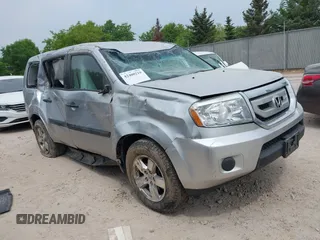 2011 Honda Pilot LX with VIN 5FNYF4H22BB021435, listed as a IAAI auction lot 42400219 with 196,549 mi miles and . Bid and sale history available at DreamBid. Image 1.