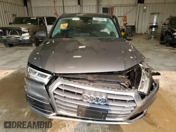 2019 Audi Q5 Premium Plus with VIN WA1BNAFY9K2027261, listed as a Copart auction lot 59042595 with Not provided miles and Salvage title. Bid and sale history available at DreamBid. Image 5.