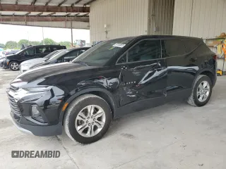 2019 Chevrolet Blazer with VIN 3GNKBBRA8KS675138, listed as a Copart auction lot 59760885 with 81,544 mi miles and Salvage title. Bid and sale history available at DreamBid. Image 1.