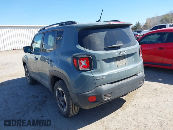 2017 Jeep Renegade Sport with VIN ZACCJBAB9HPG19367, listed as a IAAI auction lot 41818793 with 77,652 mi miles and . Bid and sale history available at carsss.com. Image 3.