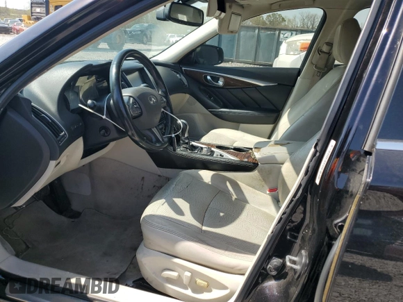 2014 Infiniti Q50 Sport with VIN JN1BV7AP5EM676333, listed as a Copart auction lot 51488305 with 229,972 mi miles and Clean Title. Bid and sale history available at DreamBid. Image 7.
