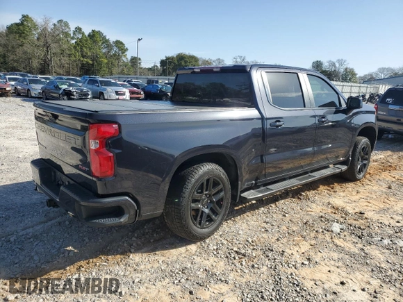 2022 Chevrolet Silverado 1500 RST with VIN 1GCUDEED1NZ594714, listed as a Copart auction lot 47855845 with 68,461 mi miles and Salvage Title. Bid and sale history available at DreamBid. Image 3.