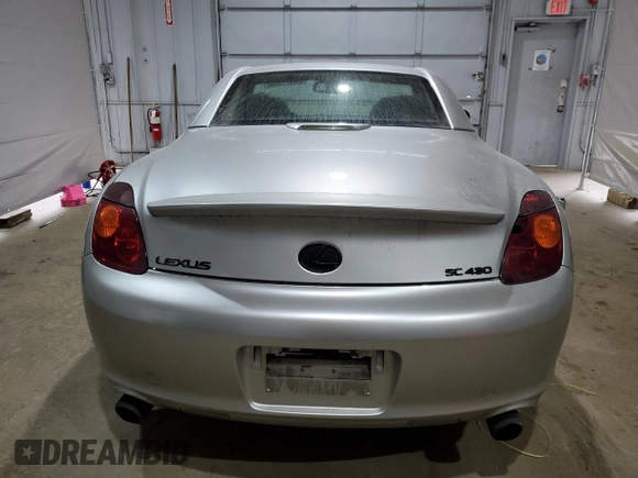 2002 Lexus SC 430 z VIN JTHFN48Y720034550, wystawiony jako Copart lot #64511535 z przebiegiem 206 408 mil mil oraz Czysty tytuł • Clean title. Historia ofert i sprzedaży dostępna na DreamBid. Obrazek 6.